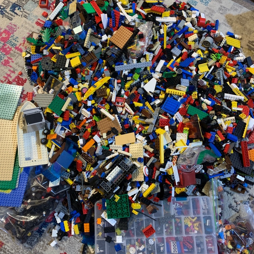 Huge Lego Lot New & Vintage Blocks